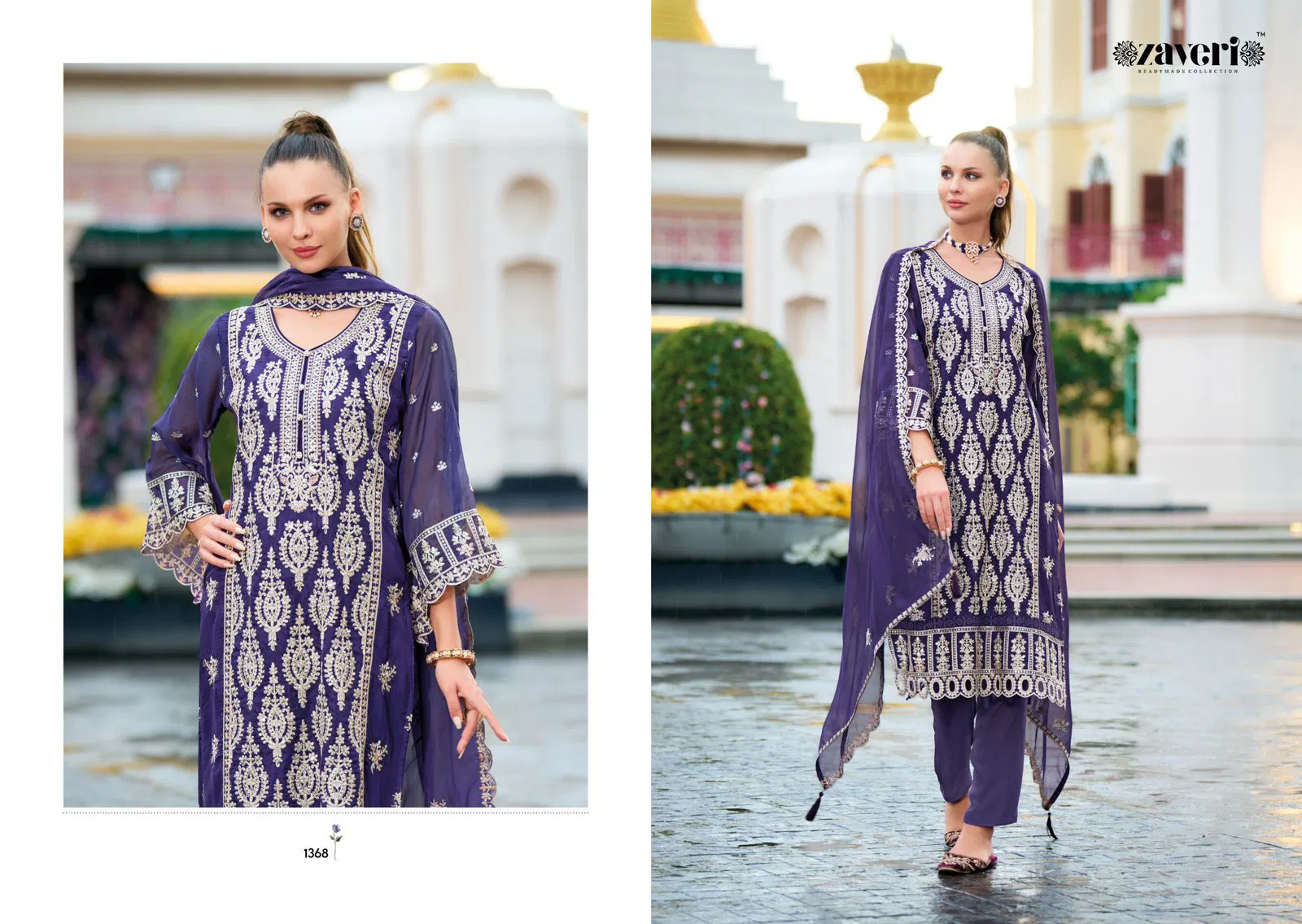Anaya Vol 2 By Zaveri Soft Organza Embroidery Readymade Suits Wholesale Online